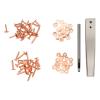 Copper Rivet Setting Punch Set, Rust-Resistant, for Leather Clothing, Bags and Belts (#2) view 2