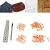 Copper Rivet Setting Punch Set, Rust-Resistant, for Leather Clothing, Bags and Belts (#2) view 4