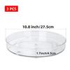 Mcclellanty 3-Pack Clear Lazy Susan Turntables, 10.6-Inch Spice Organizer view 2