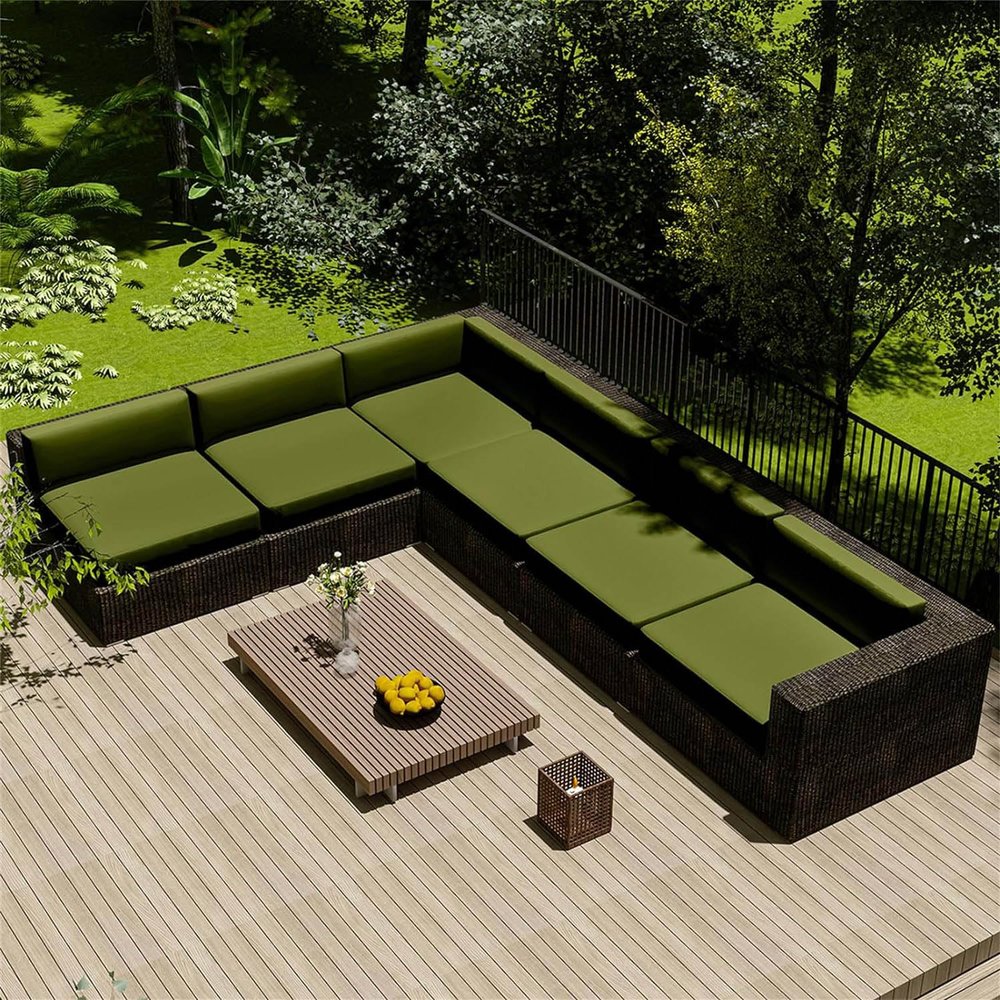 6 Waterproof Rattan Chair Seat Covers, Removable Pads for Indoor and Outdoor Furniture, 45 cm x 1650 cm