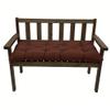 Waterproof Seat Cushion for Garden Bench or Swing Chair, 8 cm Thick, Dark Brown, 150 x 50 x 8 cm view 2