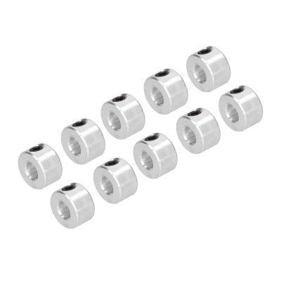 Set-Screw Shaft Collars, Steel, 6 mm, 10-Pack