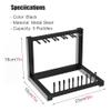Home Gym Organizer Rack, Black Desktop Table Tennis Racket Rack view 2