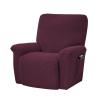 ZYHBBGXFC-XM 4-Piece Recliner Cover Set with Side Pocket, Stretch, Soft, Thick, Washable, Red view 1