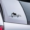 Elk Heartbeat Norway Sticker – Vinyl Decal for Car, Motorcycle, Bicycle, Laptop, Truck (28 × 12.5 cm | Neon Red) view 3