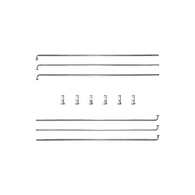 TSTRAUM 14G Bicycle Spokes with Nipples, 6-Pack (Silver, 269 mm)