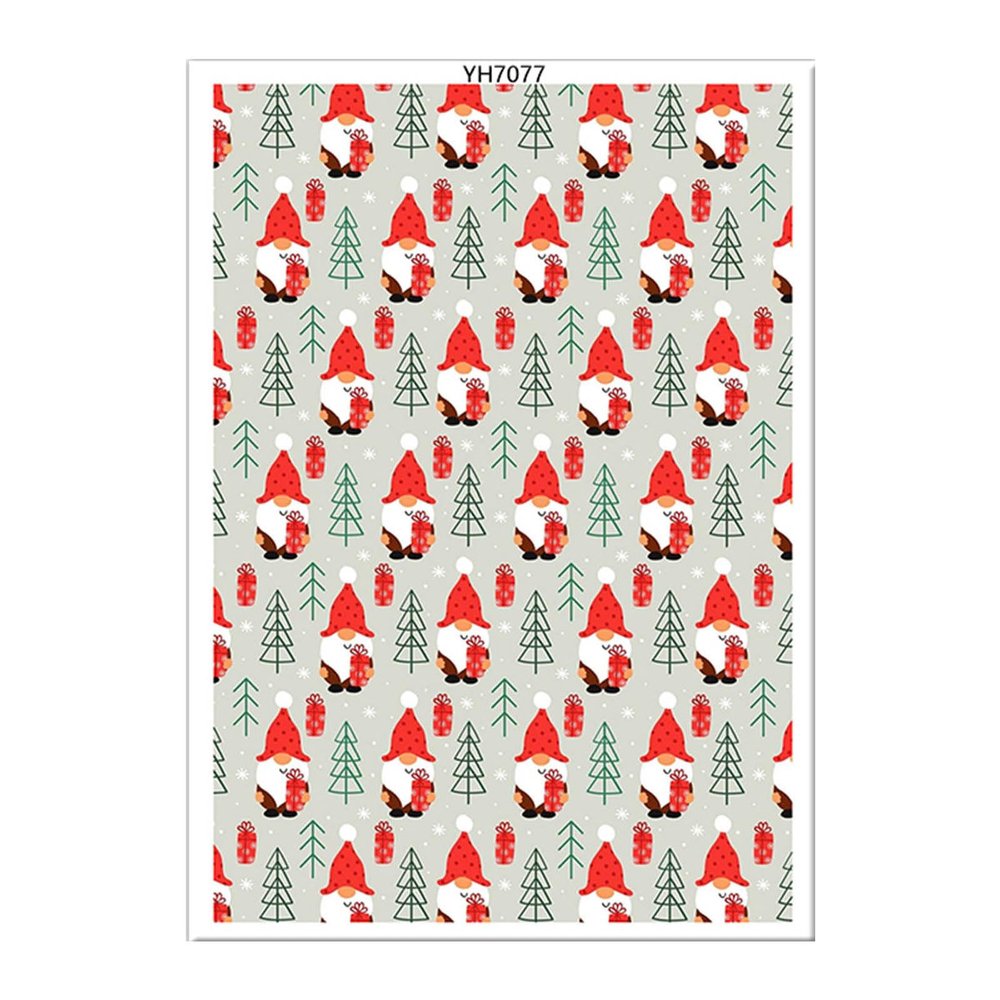 Christmas Transfer Paper for Clay Jewelry