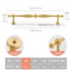 HAEUYA Brass Cabinet Handles, 1 Pc, French Style, 160 mm view 2