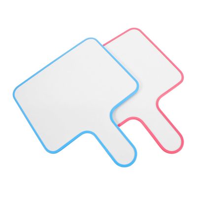 2-Piece Double-Sided Dry-Erase Handheld Boards with Handles