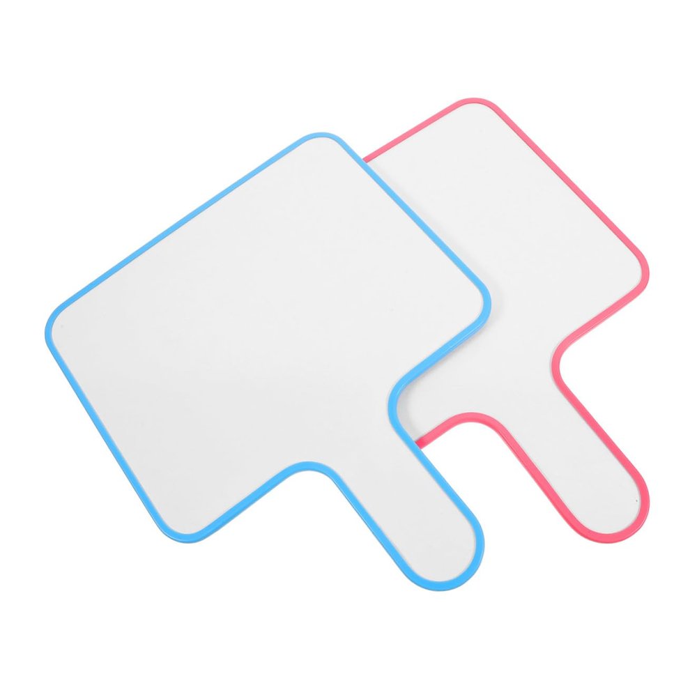 2-Piece Double-Sided Dry-Erase Handheld Boards with Handles