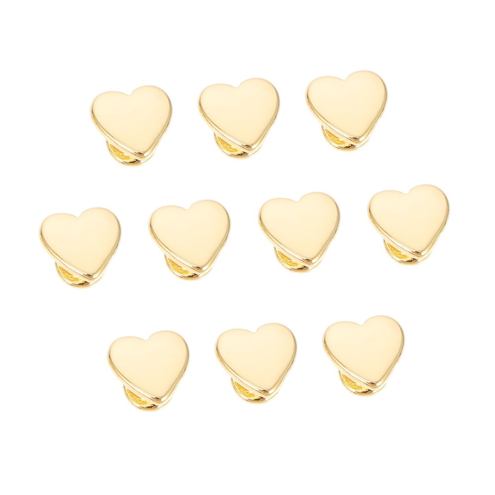 OKUMEYR 10-Piece Alloy Decorative Charms for Silicone Watch Bands