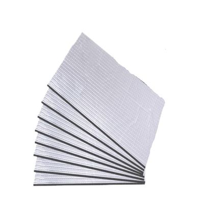 LIUCHUCHU Automotive Soundproofing Mat, 50 Pieces, Silver, 10 mm
