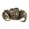 Desktop Brass Crab Statue, Miniature Ornament, Fine Craftsmanship view 2