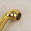Kitchen Faucet, Solid Copper European Antique-Style Gold Bathroom Basin Faucet, Single-Handle Hot and Cold Water Mixer view 3