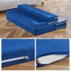 8/10 cm Thick Folding Mattress for Twin, Double or Queen-Size Bed, Portable Mattress Topper with Removable Cover, Camping Mattress, Floor Guest Bed (Blue, 70 x 200 x 8 cm) view 3