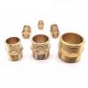 REIUAFWYGV 1pc Brass Hex Nipple Pipe Fitting Quick Adapter, 3/8" view 2