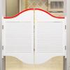 FLNOZAMZ Retro Saloon Swing Door with Slats, 90 x 90 cm view 4