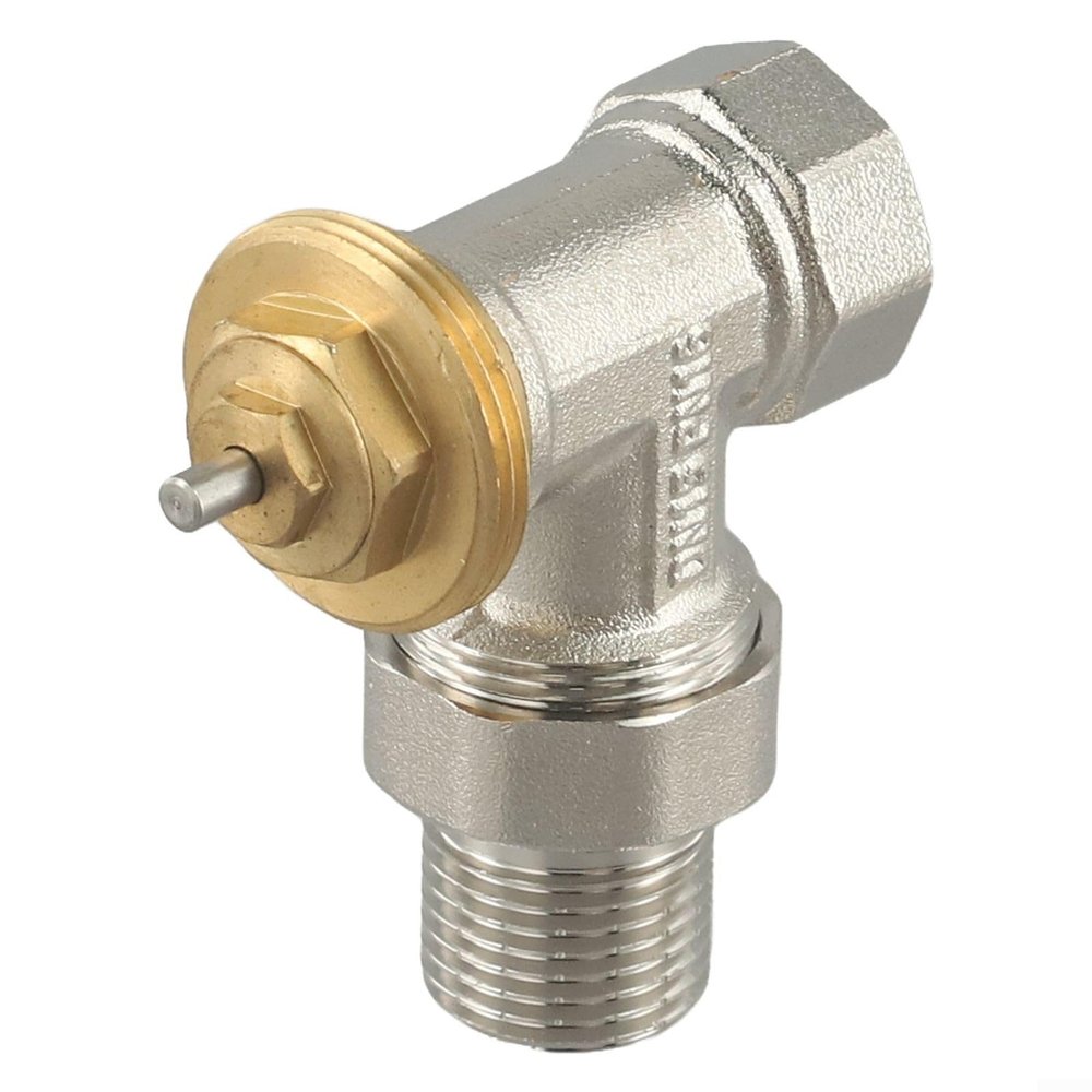 DN15/DN20 Brass Temperature Control Valve, Automatic Angled Thermostatic Regulating Valve with M30 x 1.5 mm Thread (DN15)