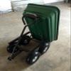 Herzberg HG8028-50-GRE Garden Cart, 200 kg Capacity, 50 L, Green view 4