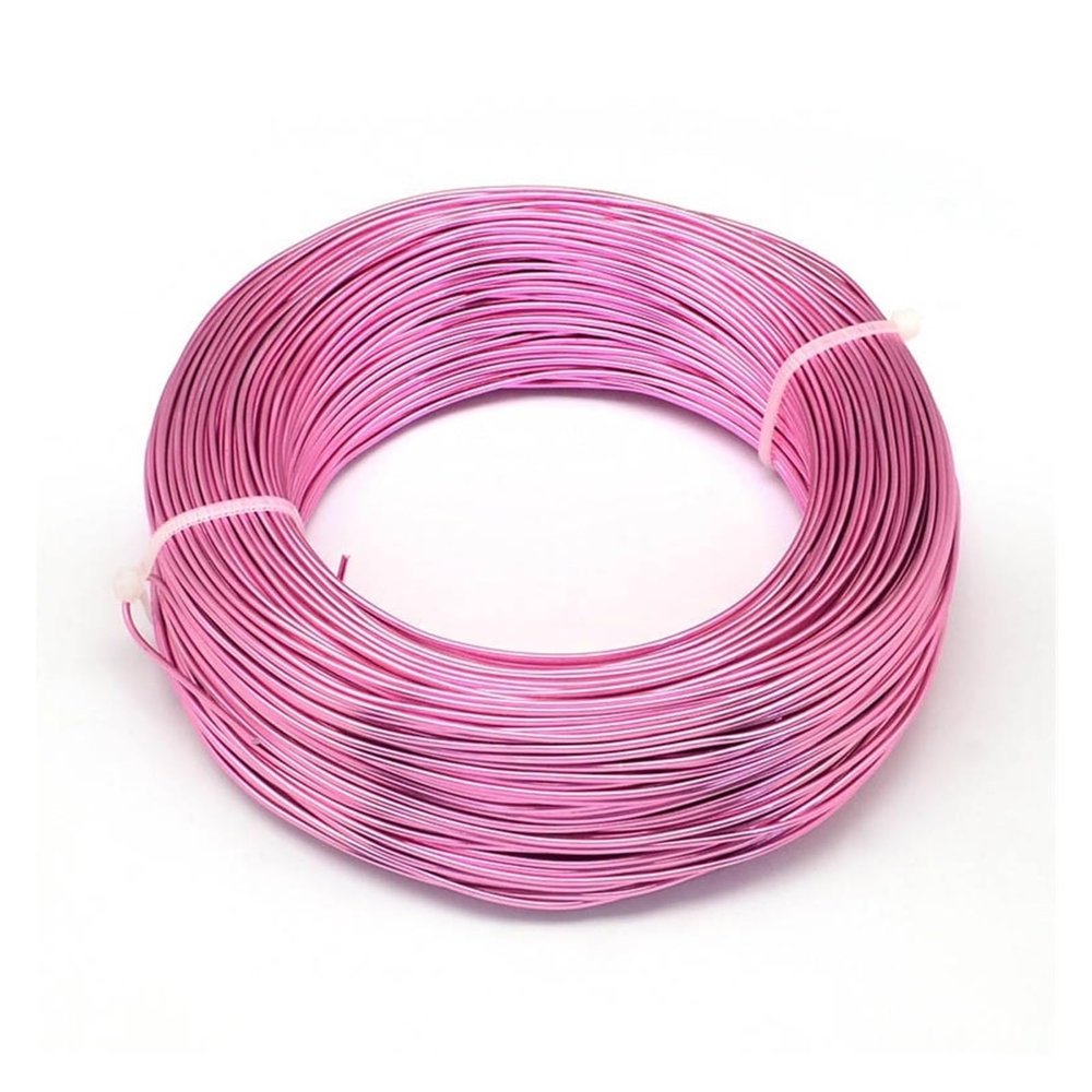 Aluminum Craft Wire for Jewelry Making and DIY Necklaces and Bracelets, 0.8 mm, 1 mm, 1.5 mm, 2 mm, 3 mm, Soft Beading Wire, Bonsai Color