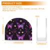 Acrylic Napkin Holder for Tables, Purple Butterflies and Stars view 3