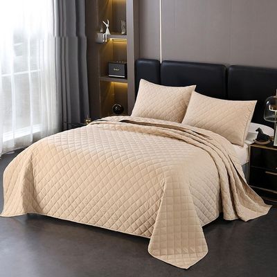 HUSHDML Quilted Reversible Bedspread with 2 Pillowcases