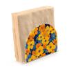 Blue and Yellow Floral Acrylic Table Napkin Holder, 1 Piece view 2