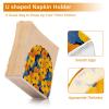 Blue and Yellow Floral Acrylic Table Napkin Holder, 1 Piece view 4