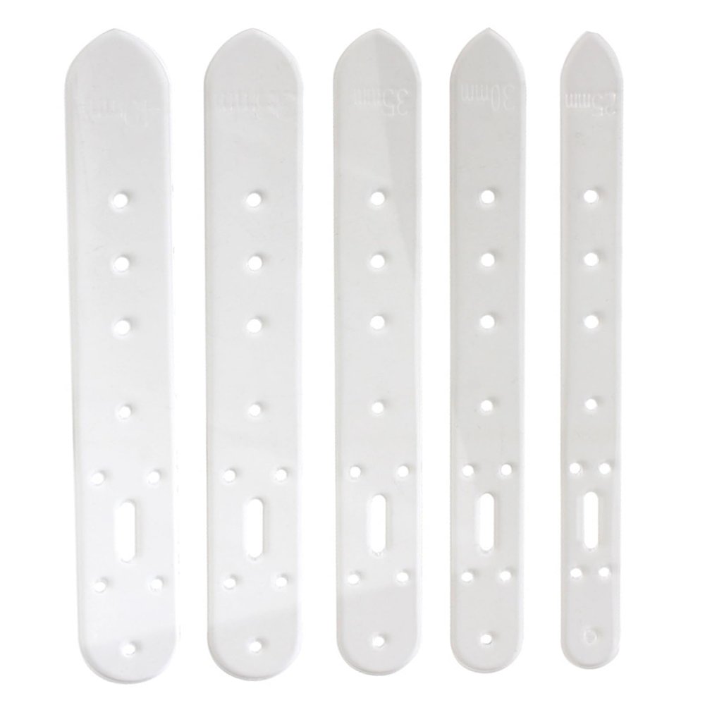 ZYKEJJDDAK Leather Belt Hole Template Set, 25–40 mm, Acrylic, 5-Piece