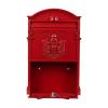 SENYAKI Lockable Wall-Mounted Mailbox, Vintage Metal, White view 4