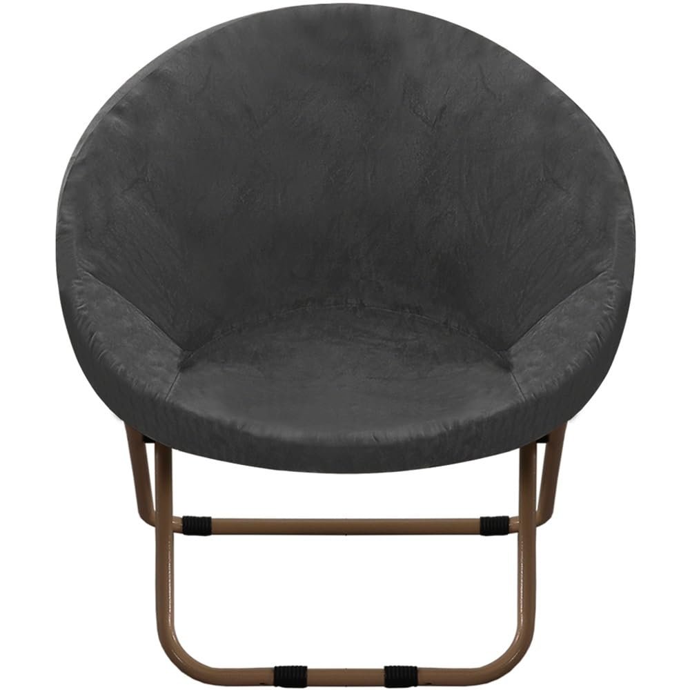 moismk Velvet Moon Chair Cover, Gray, 37–48 in