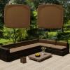 Waterproof L-Sofa Cushion Covers, Brown, 60 x 60 x 10 cm, 2-Pack view 1