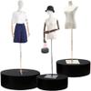 ZHFENGZHUZ Round Cylinder Display Pedestal, Portable, Black, 80 x 30 cm view 2