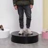 ZHFENGZHUZ Round Cylinder Display Pedestal, Portable, Black, 80 x 30 cm view 4