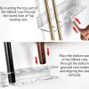 Wcybym 6-Slot Acrylic Pool Cue Wall Rack view 2