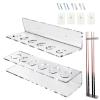 Wcybym 6-Slot Acrylic Pool Cue Wall Rack view 4