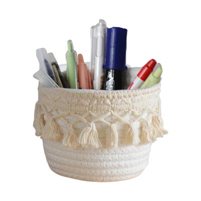 Ghjkldha Macrame Makeup Brush Organizer