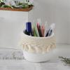 Ghjkldha Macrame Makeup Brush Organizer view 3