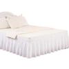 4-Sided Bed Skirt, 14-Inch Drop, Elastic Wraparound, Dark Gray, 80 x 78 in view 2