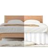 4-Sided Bed Skirt, 14-Inch Drop, Elastic Wraparound, Dark Gray, 80 x 78 in view 3