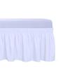 4-Sided Bed Skirt, 14-Inch Drop, Elastic Wraparound, Dark Gray, 80 x 78 in view 4