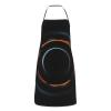 yefan Mysterious Cosmic Black Holes White Waterproof Apron, Adjustable Bib Apron with 1 Pocket, One Size view 2