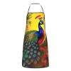 chenfandi Adjustable Bib Apron with 1 Pocket, Waterproof, Soft, White, One Size view 2