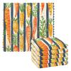 Mnsruu Microfiber Cleaning Cloths, Radish, Multicolored, Reusable, 6-Pack view 1