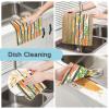 Mnsruu Microfiber Cleaning Cloths, Radish, Multicolored, Reusable, 6-Pack view 3