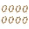 Brass Locknuts, 1/2 Inch, 8-Pack, Gold-Colored view 1