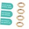 Brass Locknuts, 1/2 Inch, 8-Pack, Gold-Colored view 3