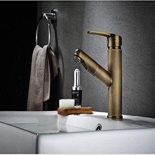 Retro Bronze Single-Hole Deck-Mount Kitchen Faucet