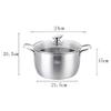 Stainless Steel Stockpot with Lid, 6 Sizes view 2