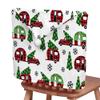 Treer Christmas Chair Back Covers, 4-Piece Set, Grid 05 view 1